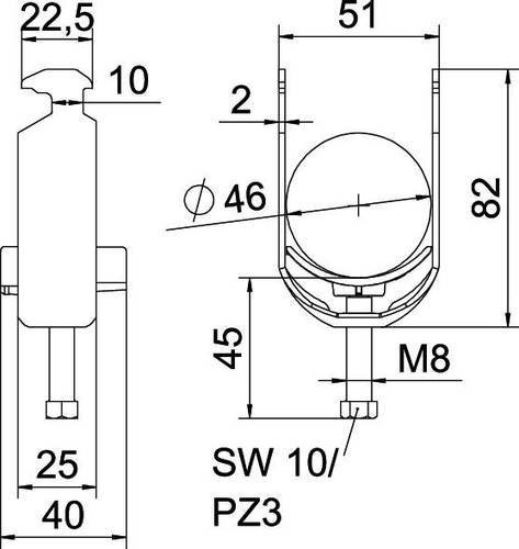 OBO Bettermann Bügelschelle 1186342 aus Kunststoff in Nylon - Bild 1