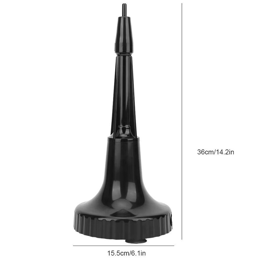 TOPINCN Bar-Reinigungswerkzeug in Schwarz aus Kunststoff, tragbarer Glasmixer und Tassenwascher für Bar, Küche und Restaurant, B/T/H: 36,0 x 15,5 cm - Bild 2
