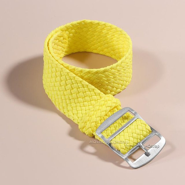 HQstrap Uhrenarmband Nylon, Textil, gelb, Unisex, 16mm - Bild 1