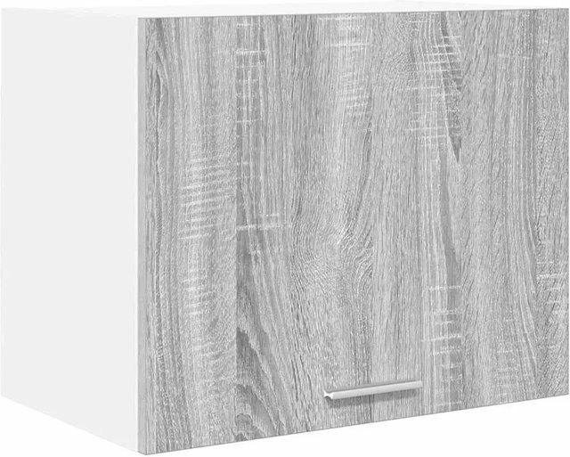 vidaXL Hängeschrank Riga mit Tür für die Küche, Grau Sonoma und Weiß, B/T/H: 50 x 31 x 40 cm - Bild 1