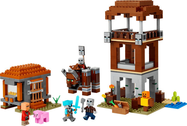 LEGO Minecraft Ein Verwüster am Plünderer-Außenposten Konstruktionsspielzeug - Bild 3