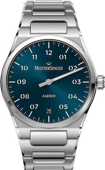 Meistersinger Einzeigeruhr Kaenos, Automatik, Edelstahl, Grün, Herren - Bild 1