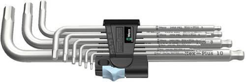 Wera Hex-Plus Stainless 1 Winkelschlüsselsatz aus Edelstahl, 9-teilig, Silber - Bild 1