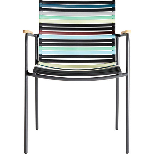 Cinas Gartenstuhl Mood Classic aus Aluminium in Schwarz mit Armlehnen, B: 60 cm, H: 84 cm - Bild 4