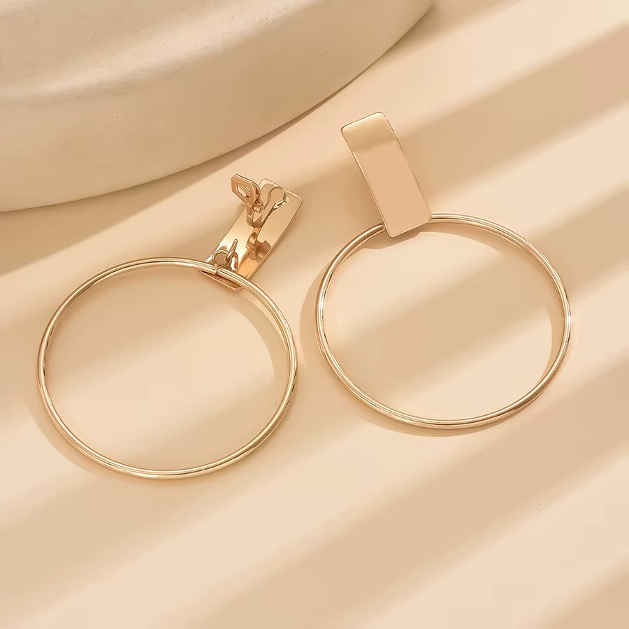 Ohrclips, rund, Metall, Damen - Bild 2