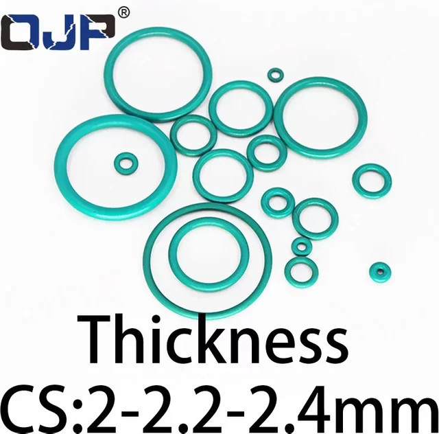 OJP O-Ring aus Fluorkautschuk FKM mit einer Dicke von 2 mm, 2,2 mm oder 2,4 mm als temperaturbeständige Dichtung - Bild 1