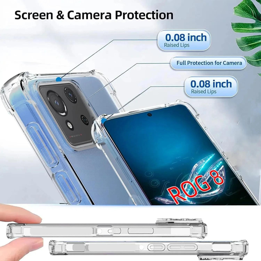 Transparente TPU Schutzhülle für Asus ROG Phone 9 und 8 Pro mit Airbag-Stoßfestigkeit - Bild 3