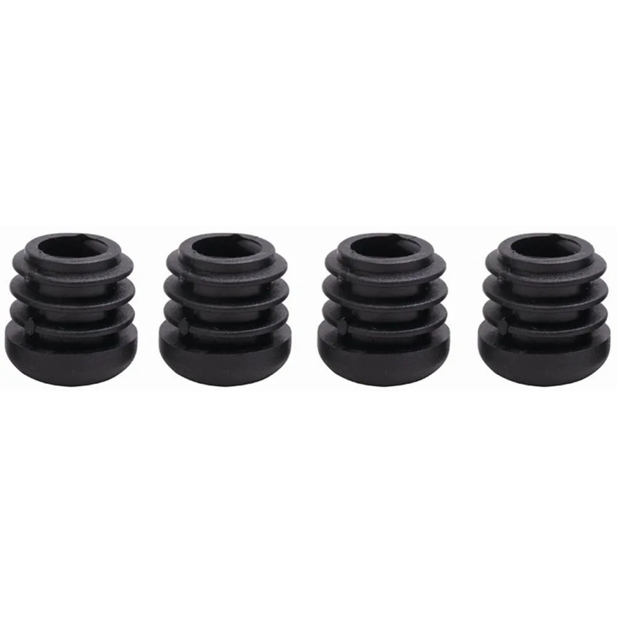 Siena Garden Fußkappen-Set Universal für Geflechtmöbel rund Schwarz Ø 21 mm - Bild 2