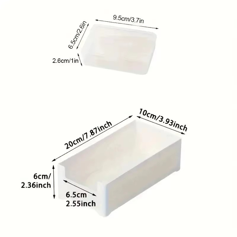 Mini Multi-Kabel-Organizer-Box aus Kunststoff für Schreibtisch, Reise und Büro, Farbe: Weiß - Bild 3