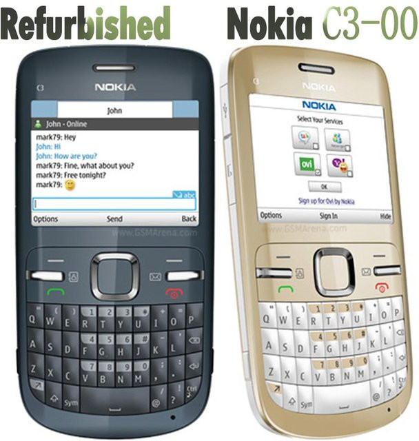 Generalüberholtes Nokia C3-00 Mobiltelefon in Rosa mit 2,4 Zoll Display - Bild 1