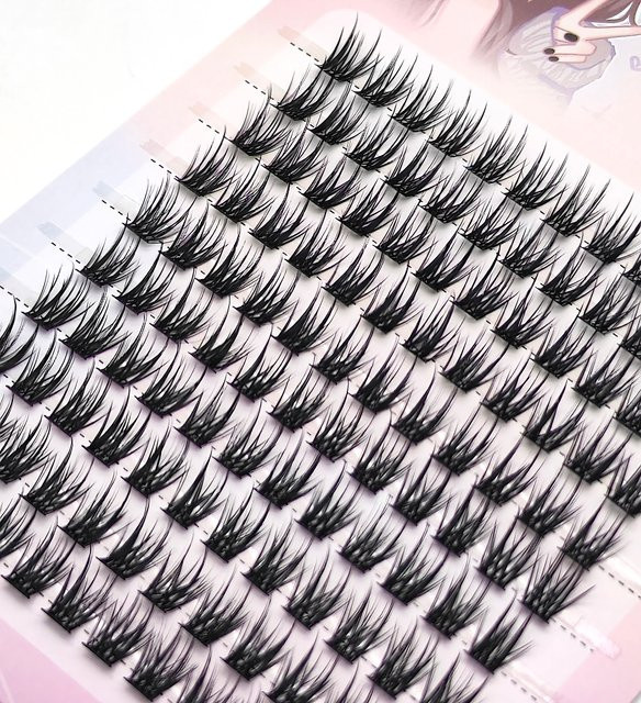 Yushan Wimpernverlängerung Cluster, C Curl Volumen, Black, Natürlich - Bild 1