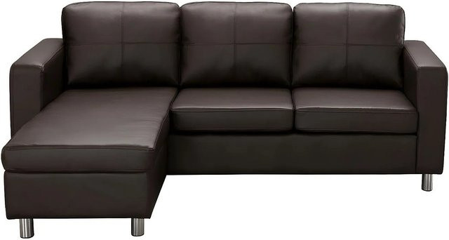 Vente-unique Sofa Ackley in Schokobraun mit modernem Design und Kunstleder-Bezug - Bild 1