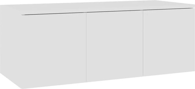 vidaXL TV-Schrank in Weiß aus Holzwerkstoff im klassischen Stil, B/T/H: 80 x 34 x 30 cm - Bild 1