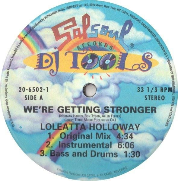 Loleatta Holloway - We're Getting Stronger 12-Zoll Vinyl LP von Salsoul Records (Soul/Funk, 2001, Grau) - Bild 1