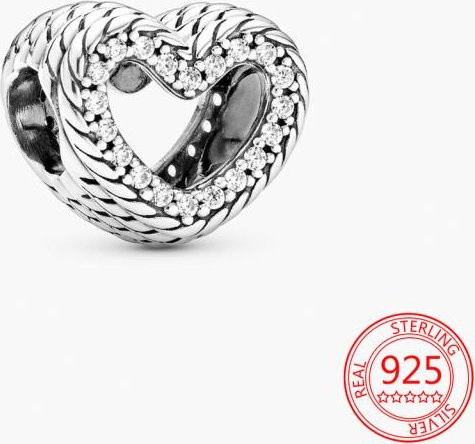 Anhänger Charm 925 Sterling Silber, gray, Unisex - Bild 1