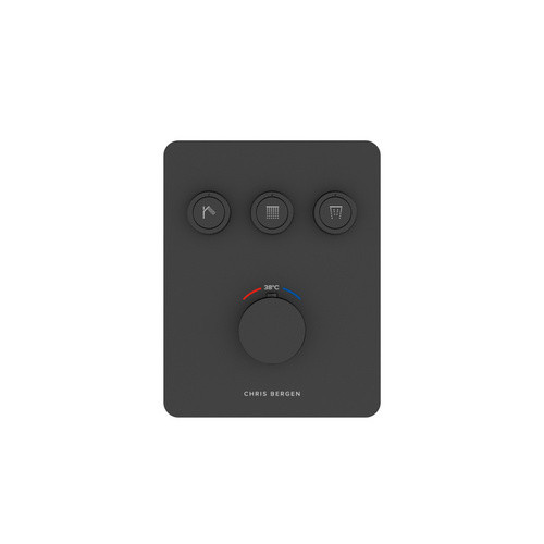 Chris Bergen Unterputz Duschthermostat Aquatronic in Schwarz Matt - Bild 3