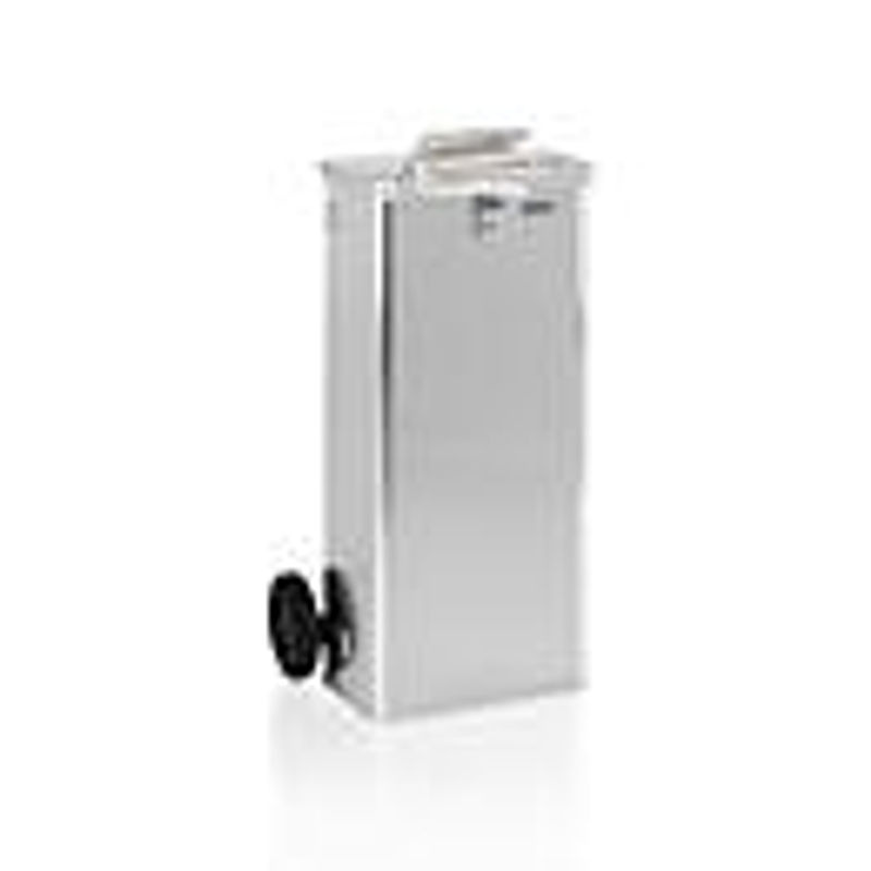 Gmoehling Datenentsorgungsbehälter D1009/120 H in Silber, 120 l, mit Rädern und Schlitz 420 x 27 mm - Bild 2