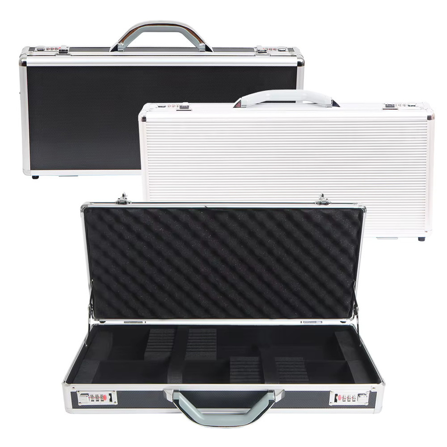 ALIKAN Messertasche aus Aluminium in Silber, B/T/H: 52 x 23,5 x 8,5 cm - Bild 2