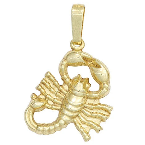 Colfem Anhänger Sternzeichen Skorpion, 333 Gelbgold, Unisex - Bild 1