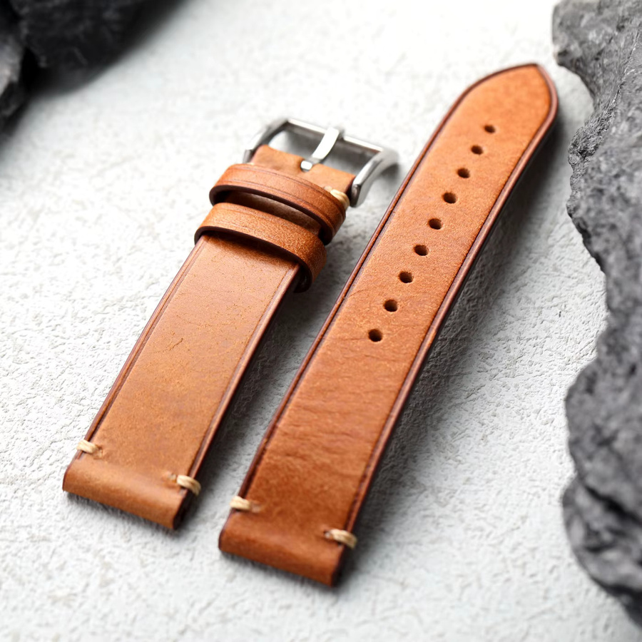 Raystray Uhrenarmband Leder, Herren, Vintage - Bild 2