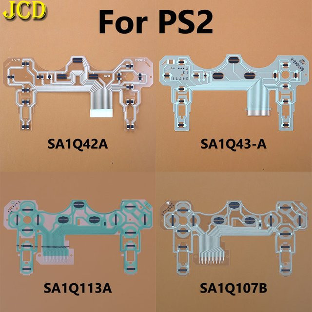 JCD Flexband-Leitfilm für PS2 Controller als Ersatz-Platine für Joystick und Band-Verbindung (Modelle SA1Q42A, SA1Q43-A, SA1Q107B, SA1Q103A) - Bild 1
