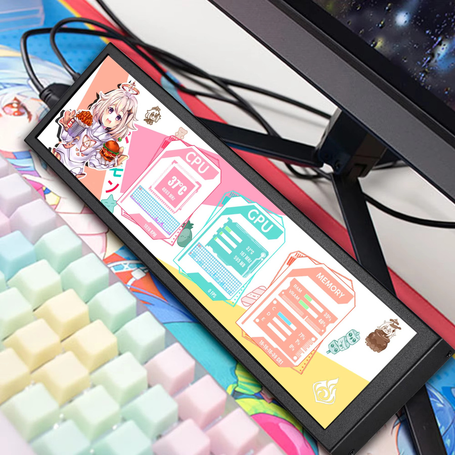 Wisecoco 8,8 Zoll FHD IPS Mini-Monitor in Schwarz mit HDMI für PC, Laptop und Raspberry Pi - Bild 4