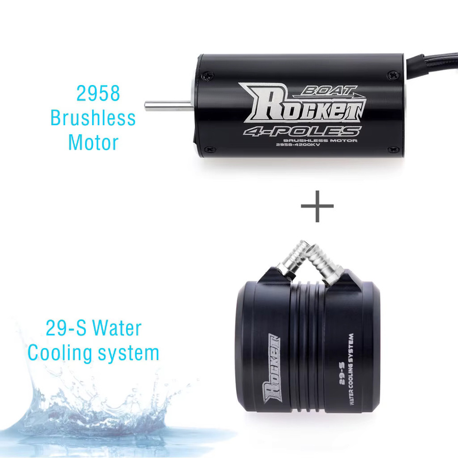 Rocket-RC Bürstenloser Bootsmotor mit Wasserkühlung, Zubehör - Bild 3