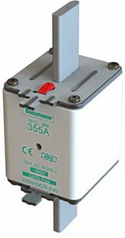 Eaton NH-Sicherung 355NHM2B-690 mit mechanischer Sicherungsanzeige, Größe 2, 355A, 690V, 3 Stück, Weiß - Bild 1