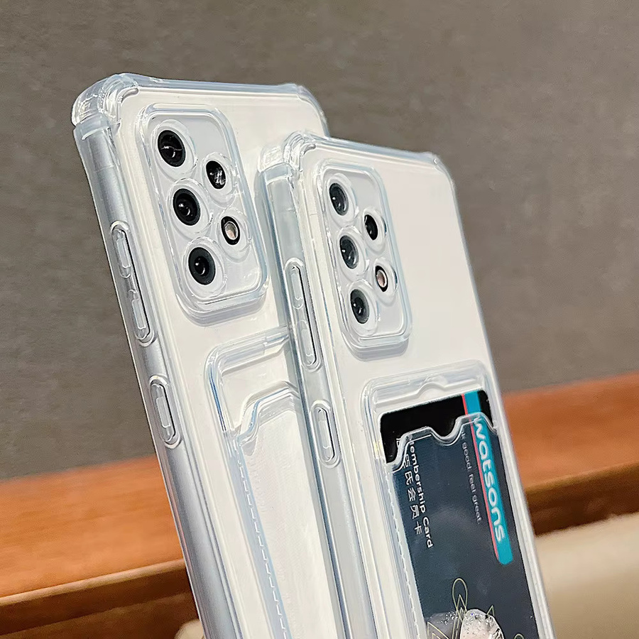 Transparente Handyhülle mit Kartenfach für Xiaomi Redmi Note und Poco Modelle - Bild 4