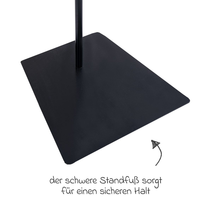 Julius Zöllner Himmelstange mit Standfuß für Baldachine, Schwarz, Max. 180 cm - Bild 2