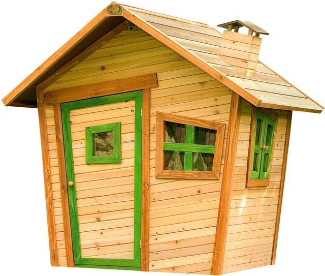 Axi Alice Spielhaus aus Zedernholz in Braun-Grün, B/T/H: 157 x 144 x 146 cm - Bild 1