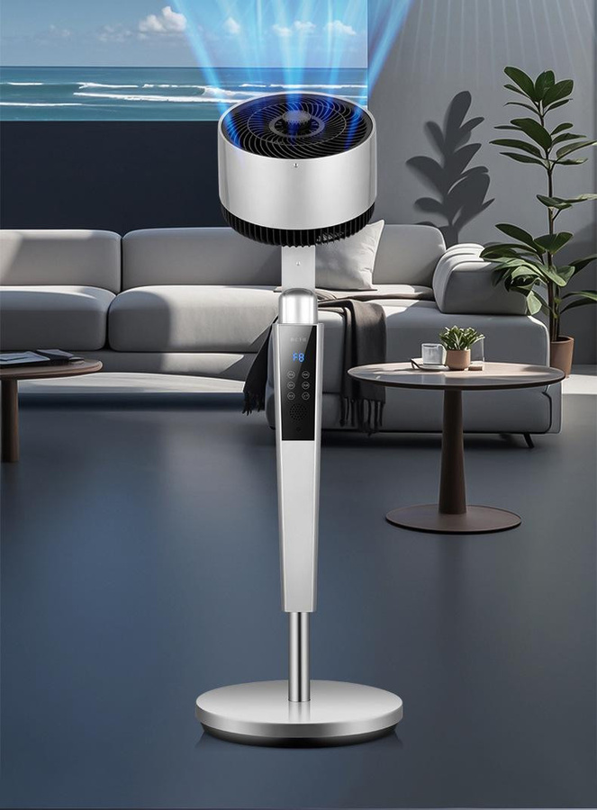 ElectroCN Ultra-leiser vertikaler Standventilator mit Fernbedienung und Timer - Bild 2