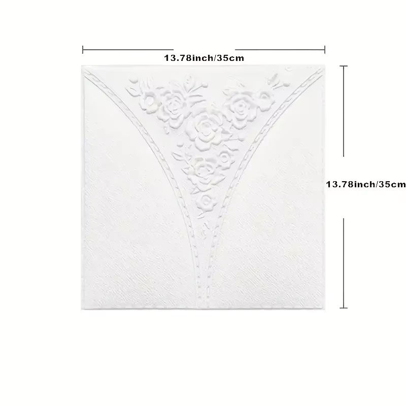 ctzsoop 3D Wandpaneele Gitter Design selbstklebend Gold B/H: 35 x 35 cm - Bild 4