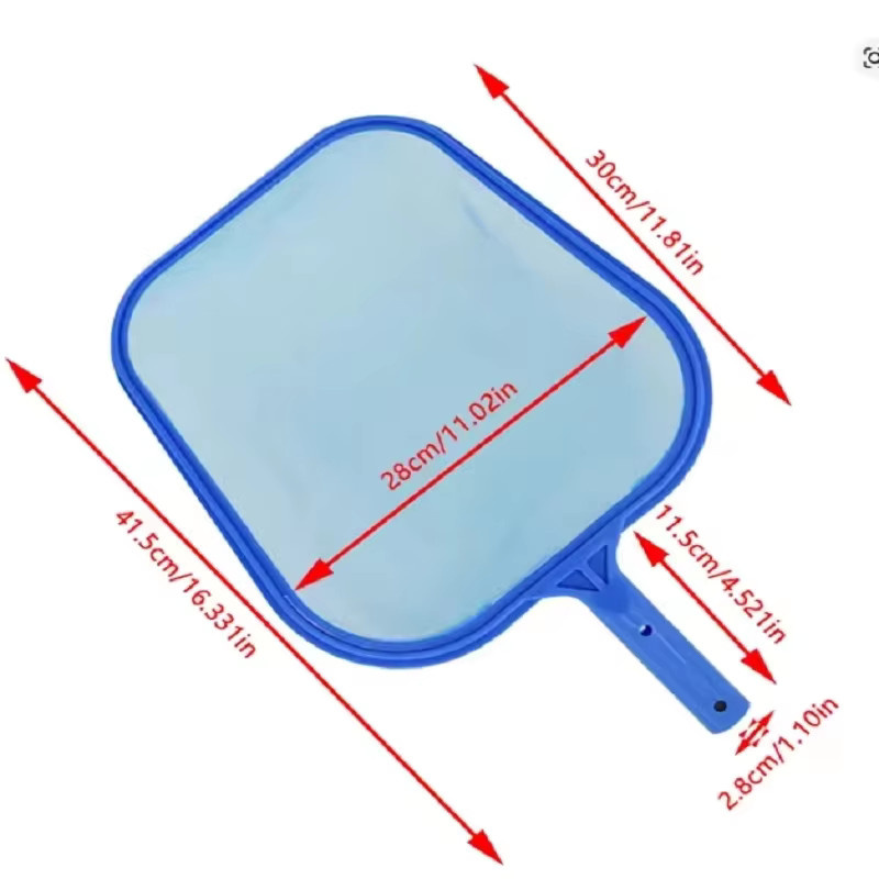 YTYIN Schwimmbad-Reinigungsnetz in Blau für flaches Wasser zur manuellen Laubentfernung - Bild 3