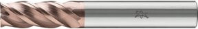 PFERD VHM-Fräser Performance Rostfrei Ø 10 mm, 4 Schneiden, 2xDC, Fase 0,2 mm 45°, AlTiN / TiSiXN beschichtet, Schaft HB, Farbe: Silber - Bild 1