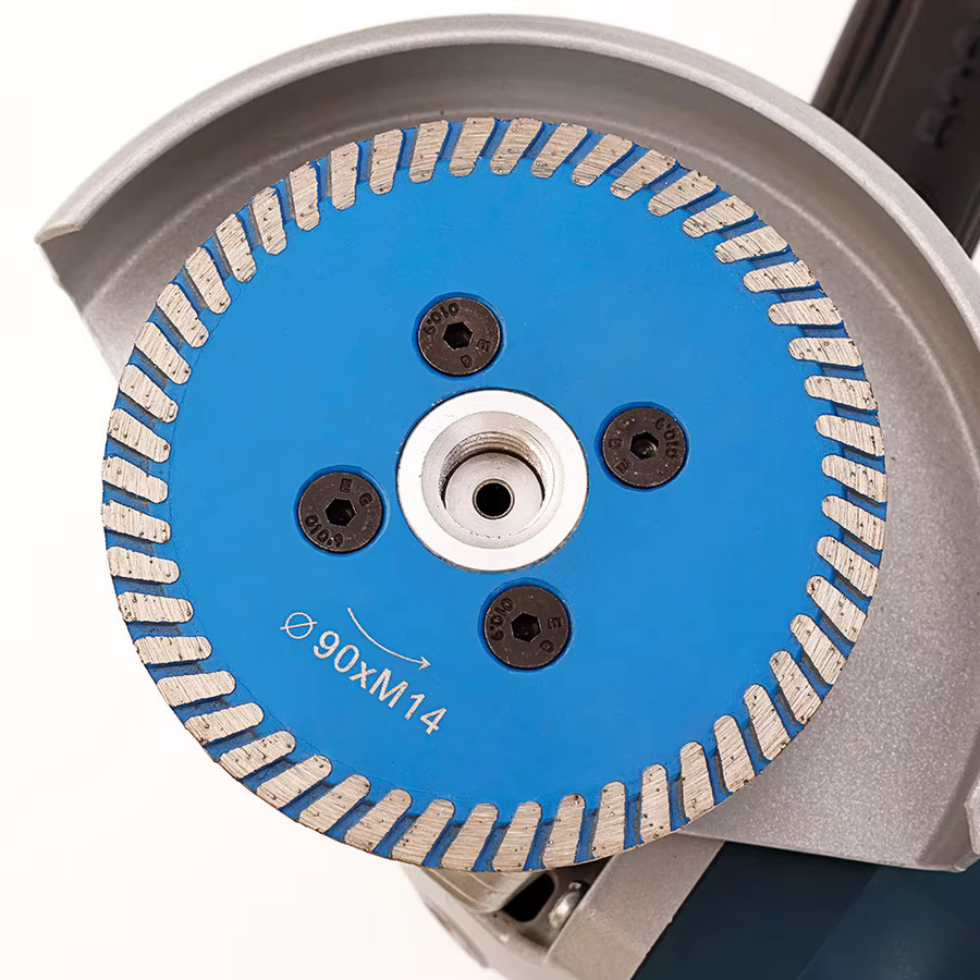 PANFREET Mini-Diamantsägeblatt Turbo-Trennscheibe mit M14-Gewinde und abnehmbarem Flansch für Granit, Marmor, Stein und Beton, Durchmesser: 25-90 mm - Bild 2