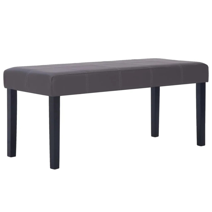 vidaXL Sitzbank aus Kunstleder in Grau, Breite: 106 cm - Bild 2