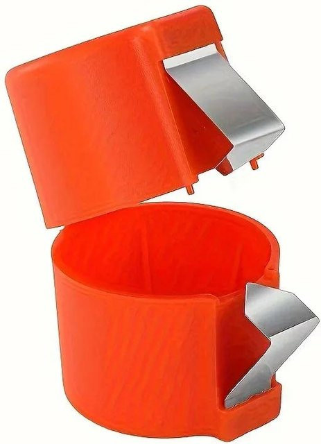 Garbword Eierschalen-Trenner und Eigelb-Trenner aus Edelstahl in Orange - Bild 1