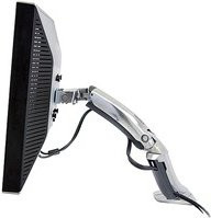 Ergotron MX LCD-Arm Monitorhalterung für die Tischmontage, Silber, VESA 75x75 mm, für Monitore von 30,5 cm bis 76,2 cm - Bild 1