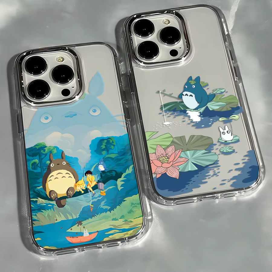 Niedliche Totoro Handyhülle für Xiaomi Redmi Note Serie Pro Plus 4G 5G Cover im Anime Design - Bild 2