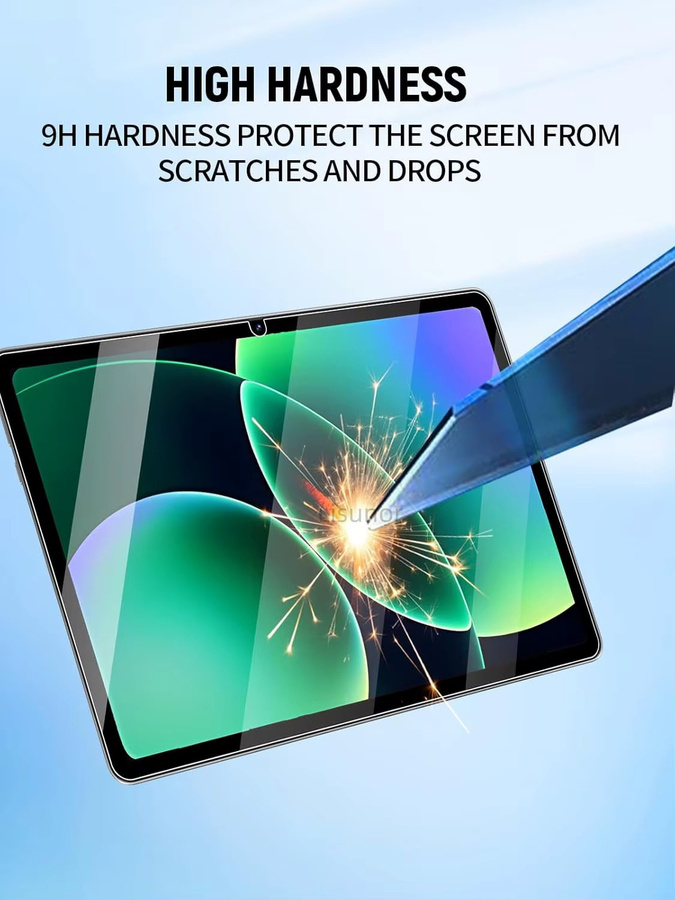2 Stück Xiaomi Tablet Displayschutzfolie aus gehärtetem Glas, 9H Schutz, transparent, passend für Xiaomi Pad 7, Pad 7 Pro, Mi Pad 6 und Pad 6s Pro - Bild 2
