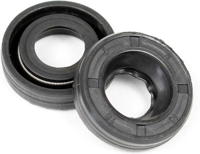 Wiltec 2er-Set Radialwellendichtringe Simmerringe in Schwarz, B/T/H: 24 x 11 x 4 mm, Ø I: 10 mm, Ø A: 18 mm - Bild 1