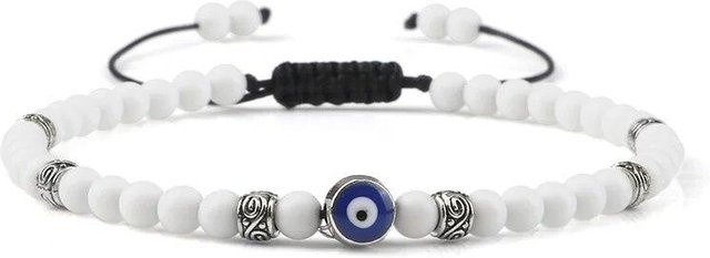 Armband Kitty And Puppy, Lavastein, Schwarz, Unisex, 4 mm - Bild 1