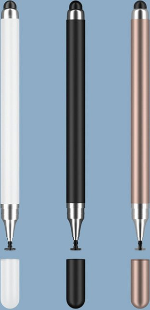 ZOUGOUGO 2in1 Universal Stylus Stift Set für iPad, iPhone, Samsung und Android Touchscreens, 3 Stück - Bild 1