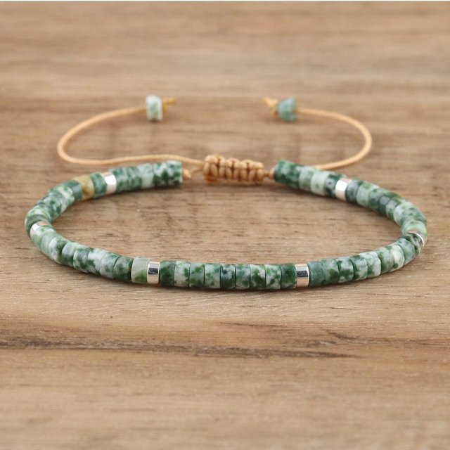 SunFlowers Story Perlenarmband, Grüner Aventurin, Unisex - Bild 1