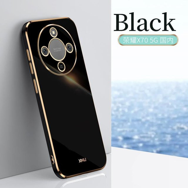 Silikoncase für Honor X9D und Honor X9 in Schwarz mit Kameraschutz aus TPU - Bild 1