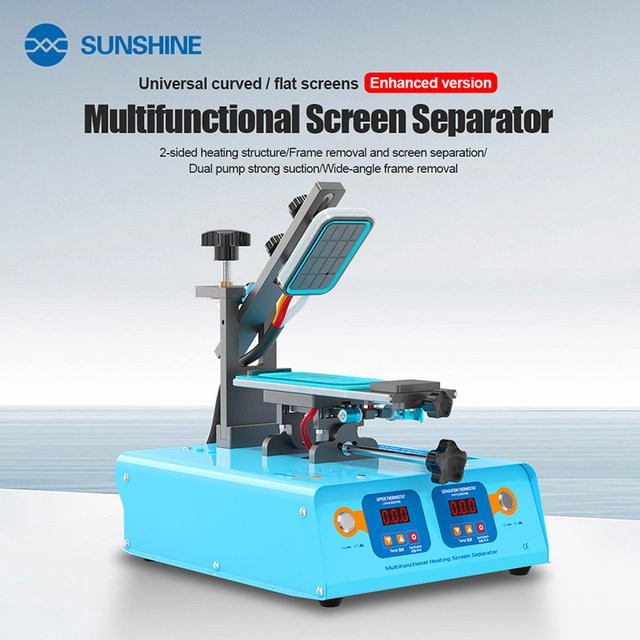 SUNSHINE S-918M Multifunktionale Thermo-Sieb-Trennmaschine in Blau für die Reparatur von gebogenen und flachen Bildschirmen - Bild 1