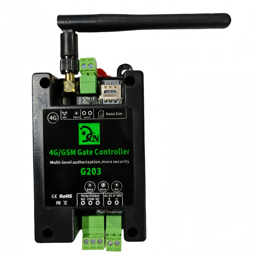 HAMBERS G203 LTE 4G und Wifi Fernzugangscontroller mit GSM Relaisschalter für Toröffner in Schwarz - Bild 4