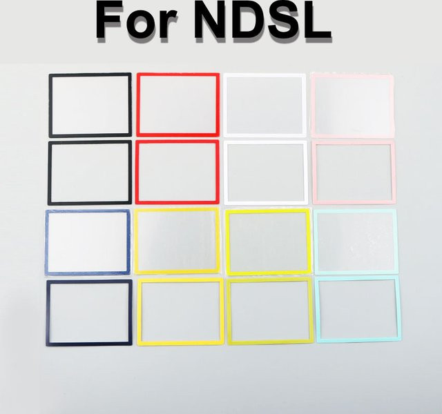 ChengHaoRan Ersatzgehäuse für Nintendo DS Lite: Oberer LCD-Bildschirm und unterer Kunststoffrahmen in Rot - Bild 1