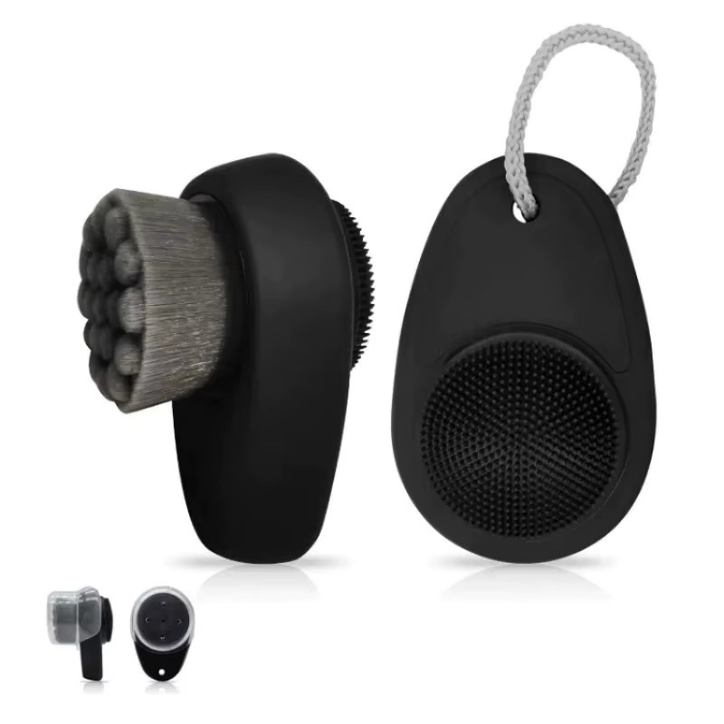 Cxbfg Doppelseitige Gesichtsreinigungsbürste, Nylonborsten und Silikonkopf, Unisex - Bild 3